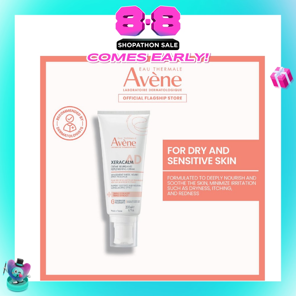 Xeracalm Replenishing Cream For Dry and Sensitive Skin 200ml