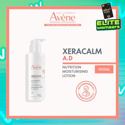 EAU THERMALE AVENE Xeracalm Nutrition Moisturizing Lotion (Suitable For Dry Sensitive Skin Face & Body) 400ml