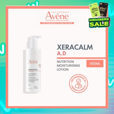 EAU THERMALE AVENE Xeracalm Nutrition Moisturizing Lotion (Suitable For Dry Sensitive Skin Face & Body) 400ml