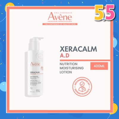 EAU THERMALE AVENE Xeracalm Nutrition Moisturizing Lotion (Suitable For Dry Sensitive Skin Face & Body) 400ml