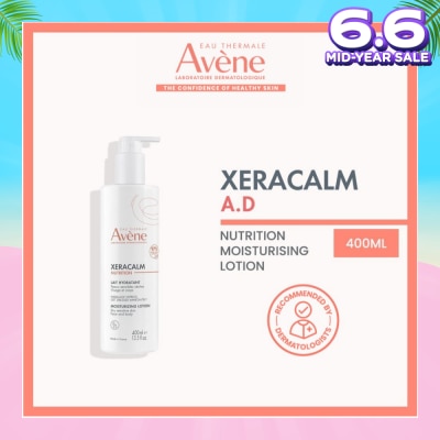 EAU THERMALE AVENE Xeracalm Nutrition Moisturizing Lotion (Suitable For Dry Sensitive Skin Face & Body) 400ml