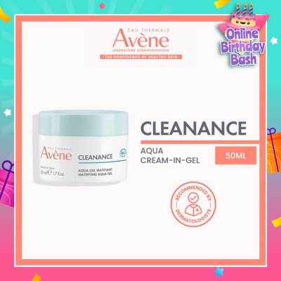 EAU THERMALE AVENE Cleanance Mattifying Aqua-Gel (To Helps Tightening Pores, Hydrating & Mattifying) 50ml