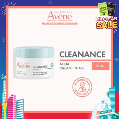 EAU THERMALE AVENE Cleanance Mattifying Aqua-Gel (To Helps Tightening Pores, Hydrating & Mattifying) 50ml