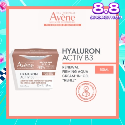 EAU THERMALE AVENE Hyaluron Activ B3 Renewal Firming Aqua Cream-In-Gel Refill (To Smooths, Firms & Regenerates Skin) 50ml