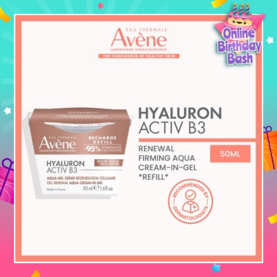EAU THERMALE AVENE Hyaluron Activ B3 Renewal Firming Aqua Cream-In-Gel Refill (To Smooths, Firms & Regenerates Skin) 50ml