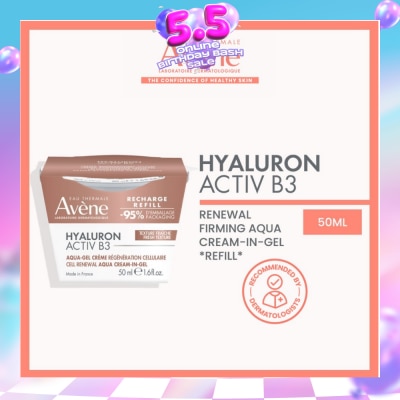 AVÈNE - Hyaluron Activ B3 Renewal Firming Aqua Cream-In-Gel Refill (To Smooths, Firms & Regenerates Skin) 50ml