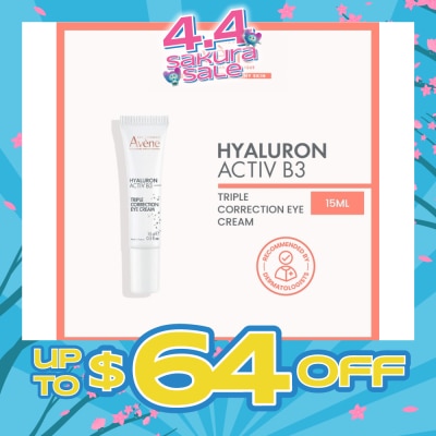 AVÈNE - Hyaluron Activ B3 Triple Correction Eye Cream 15ml