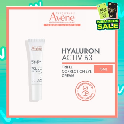 EAU THERMALE AVENE Hyaluron Activ B3 Triple Correction Eye Cream 15ml