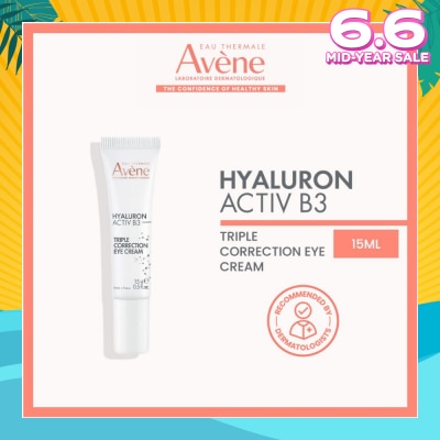EAU THERMALE AVENE Hyaluron Activ B3 Triple Correction Eye Cream 15ml