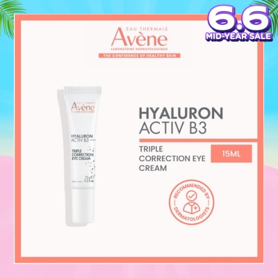 EAU THERMALE AVENE Hyaluron Activ B3 Triple Correction Eye Cream 15ml