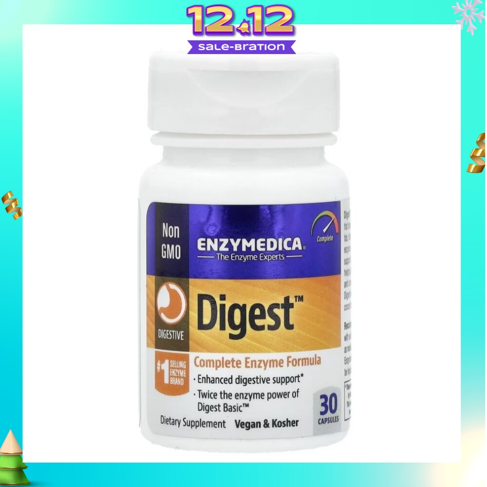 Digest With Complete Enzyme Formula Capsule (Enhanced Digestive Support & Vegan) 30s