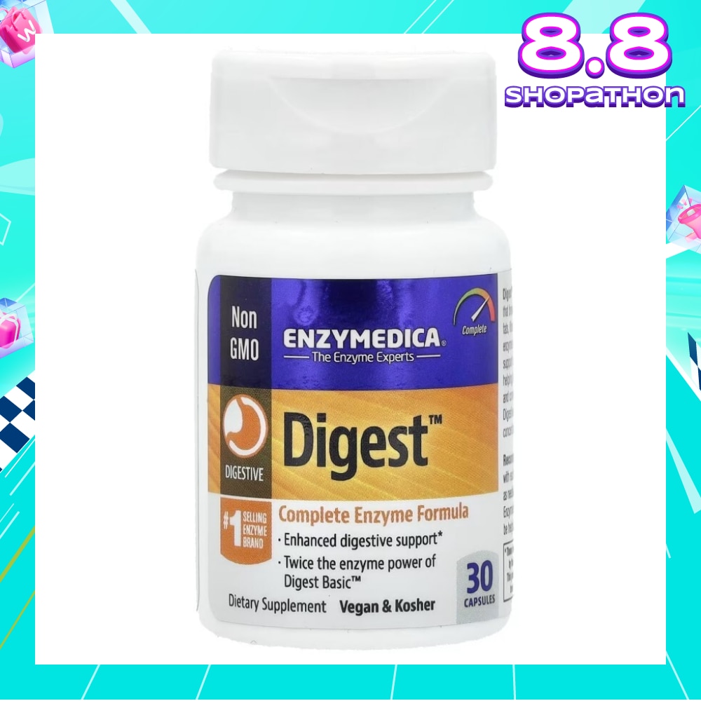 Digest With Complete Enzyme Formula Capsule (Enhanced Digestive Support & Vegan) 30s