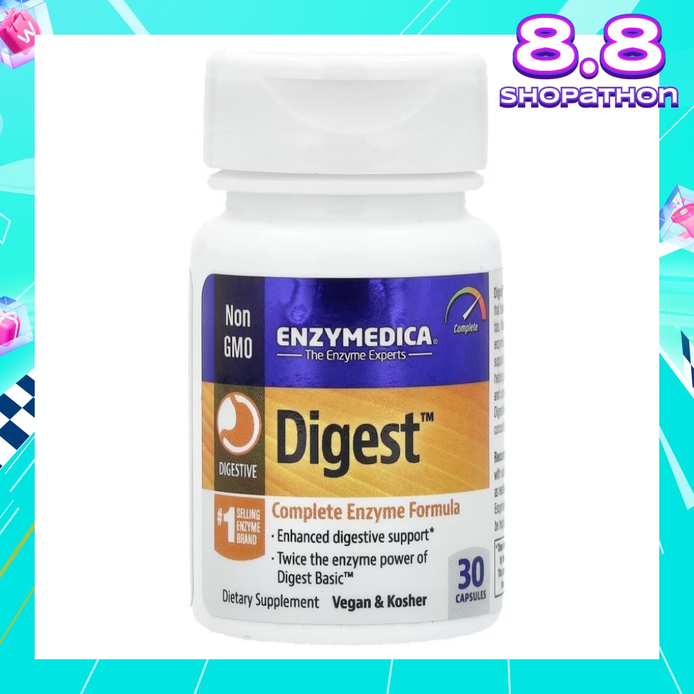 Digest With Complete Enzyme Formula Capsule (Enhanced Digestive Support & Vegan) 30s