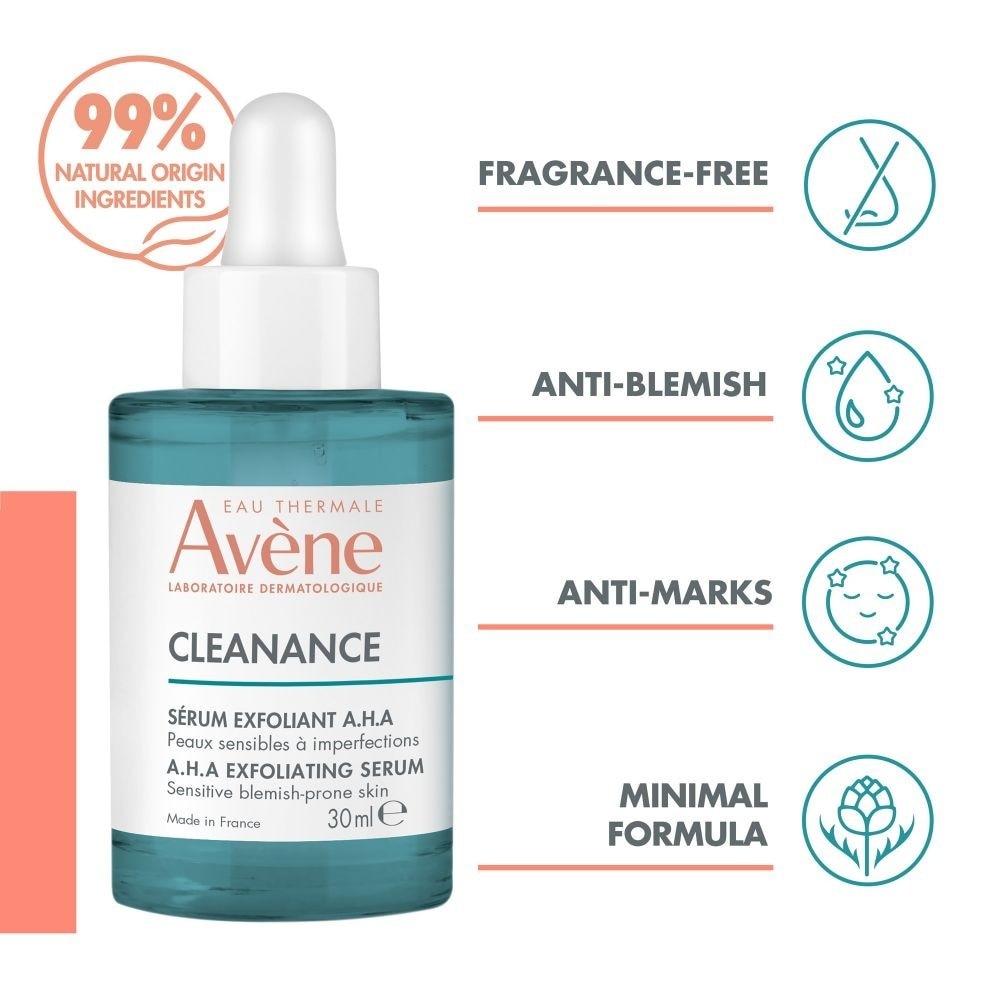 Cleanance A.H.A Exfoliating Serum (For Sensitive Blemish-Prone Skin) 30ml