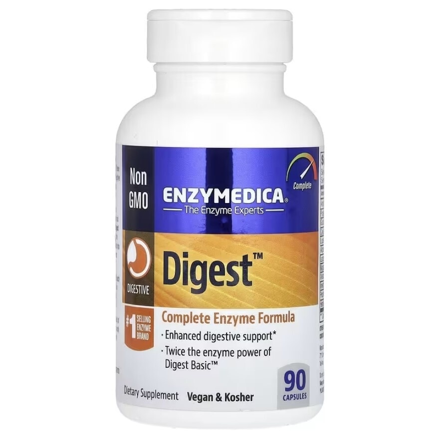 Digest With Complete Enzyme Formula Capsule (Enhanced Digestive Support & Vegan) 90s