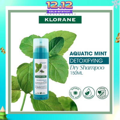 KLORANE Detox Dry Organic Aquatic Mint Shampoo (To Cleanses, Detoxifies & Removes Impurities From The Hair) 150ml