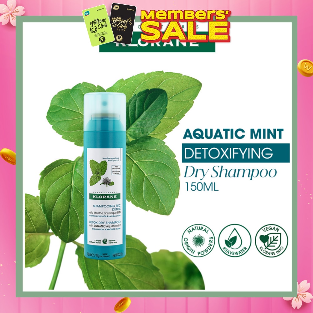 Detox Dry Organic Aquatic Mint Shampoo (To Cleanses, Detoxifies & Removes Impurities From The Hair) 150ml
