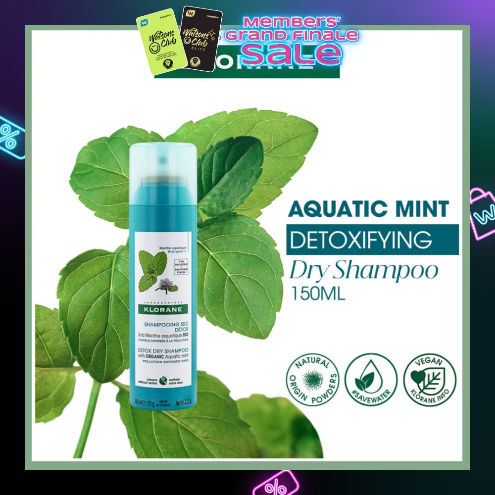 Detox Dry Organic Aquatic Mint Shampoo (To Cleanses, Detoxifies & Removes Impurities From The Hair) 150ml