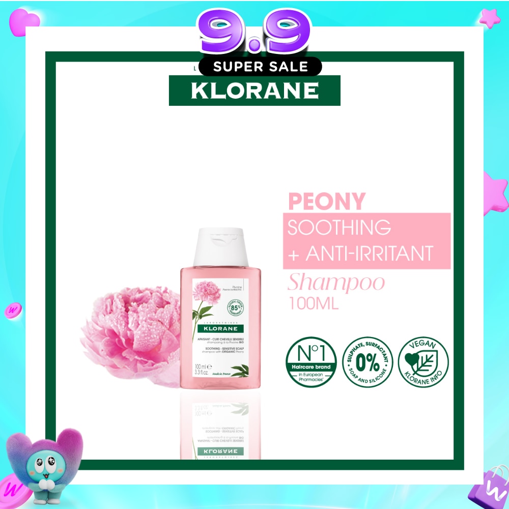 Soothing + Anti-Irritant Shampoo Poeny (For Sensitive Scalp To Gently Cleanses, Soothes & Hydrates) 100ml image