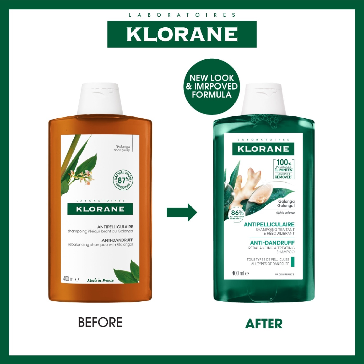 Galangal Anti-Dandruff Rebalancing Shampoo 400ml