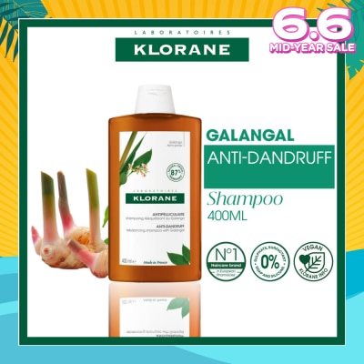 KLORANE Anti-Dandruff Rebalancing Shampoo Galangal (Soothes, Purifies & Rebalances Scalp) 400ml