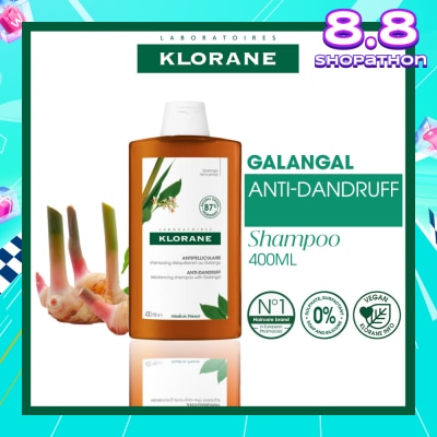 KLORANE Anti-Dandruff Rebalancing Shampoo Galangal (Soothes, Purifies & Rebalances Scalp) 400ml