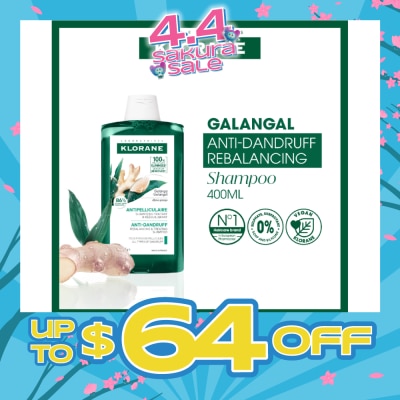 KLORANE - Galangal Anti-Dandruff Rebalancing Shampoo 400ml