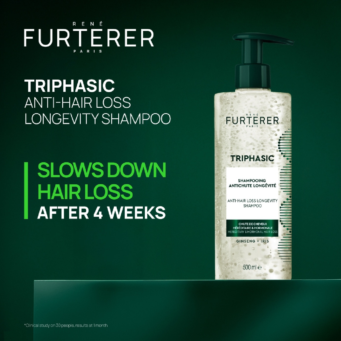 Triphasic Anti-Hair Loss Longevity Shampoo 500ml