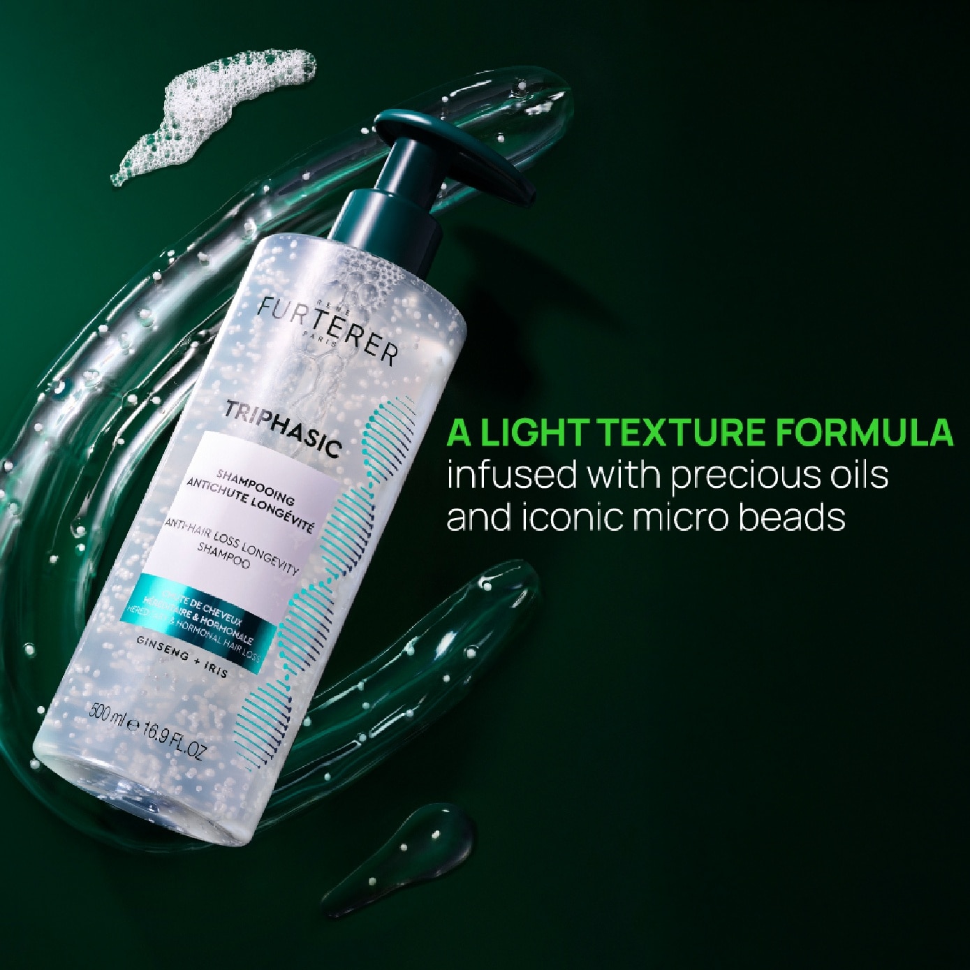 Triphasic Anti-Hair Loss Longevity Shampoo 500ml