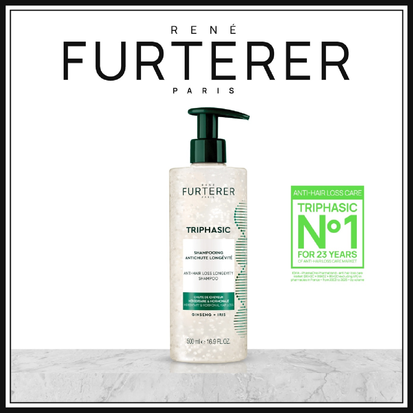 Triphasic Anti-Hair Loss Longevity Shampoo 500ml