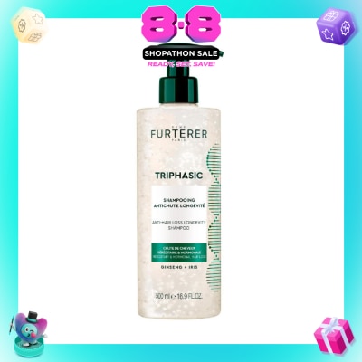 RENE FURTERER - Triphasic Anti-Hair Loss Longevity Shampoo 500ml