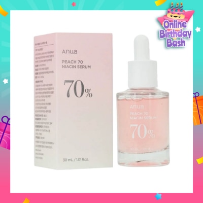 ANUA Peach 70% Niacinamide Serum (For Face Brightening + Whitening) 30ml