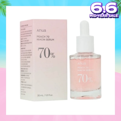 ANUA Peach 70% Niacinamide Serum (For Face Brightening + Whitening) 30ml