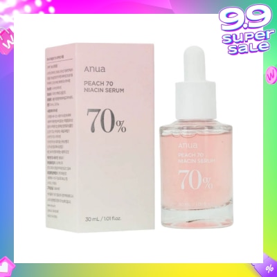 ANUA Peach 70% Niacinamide Serum (For Face Brightening + Whitening) 30ml