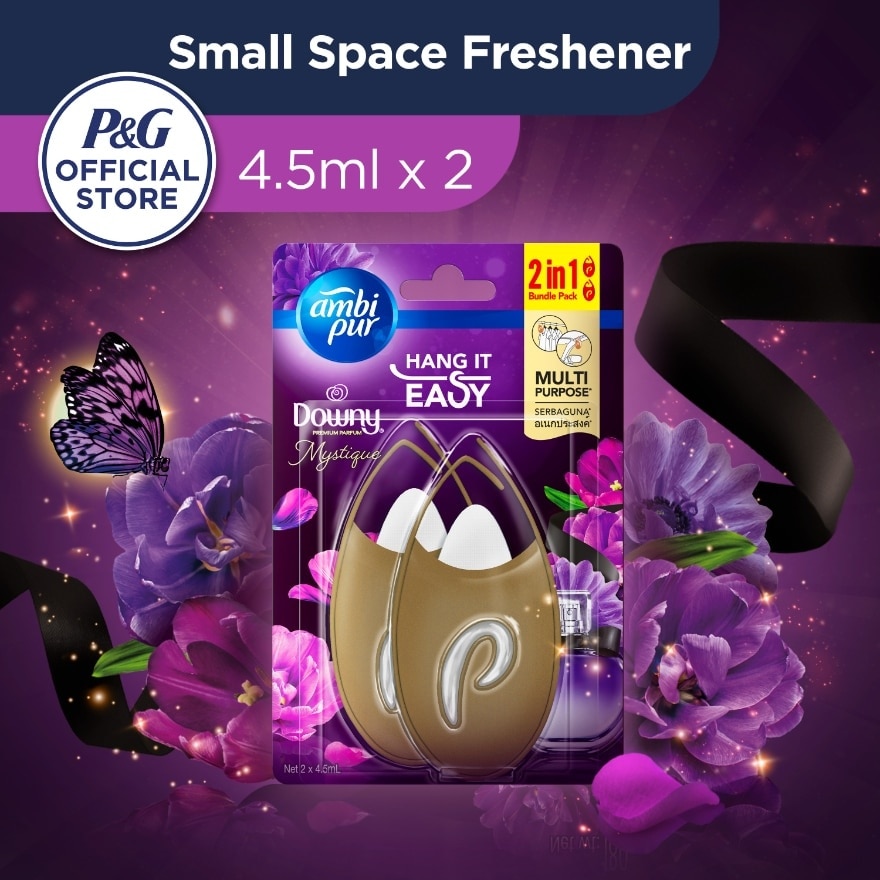 Small Space Freshener Downy Premium Parfum Mystique 2s