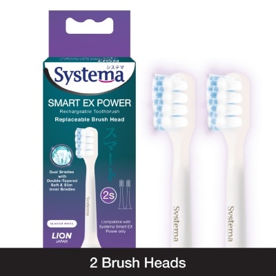 SYSTEMA - Smart EX Power Toothbrush Refill Head Glacier White 2s image