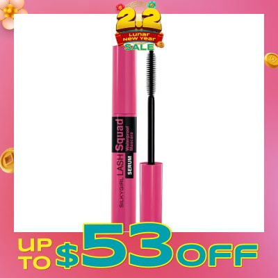 SILKYGIRL Lash Squad Serum Waterproof Mascara 01 Intense Black 4ml