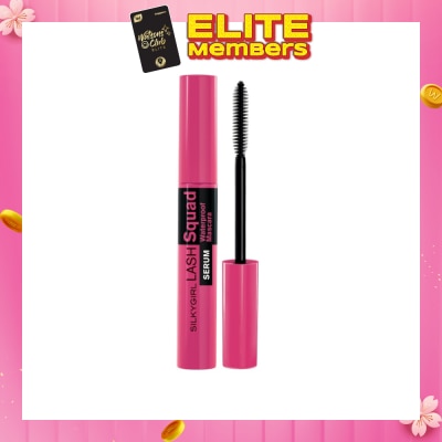 SILKYGIRL Lash Squad Serum Waterproof Mascara 01 Intense Black 4ml