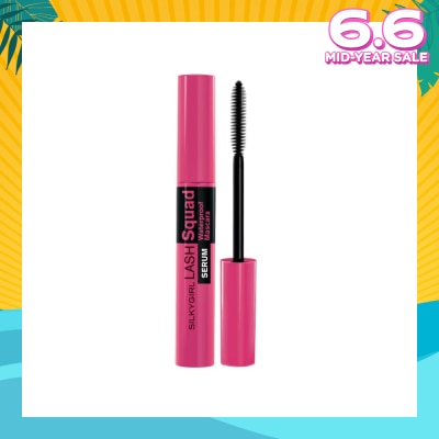 SILKYGIRL Lash Squad Serum Waterproof Mascara 01 Intense Black 4ml