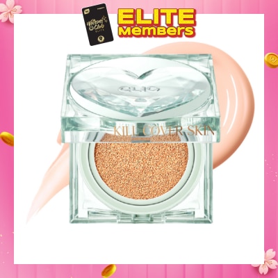 CLIO Kill Cover Skin Fixer Cushion SPF50+ PA+++ #21C Lingerie (Luxury Koshort) 30g (Expiry: Oct`2026)