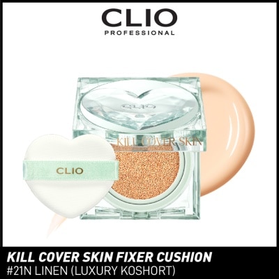 CLIO Kill Cover Skin Fixer Cushion SPF50+ PA+++ #21N Linen (Luxury Koshort) 30g