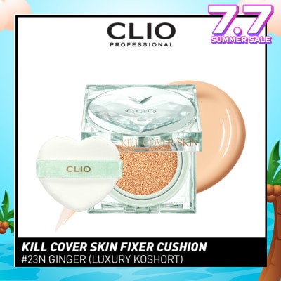 CLIO Kill Cover Skin Fixer Cushion SPF50+ PA+++ #23N Ginger (Luxury Koshort) 30g
