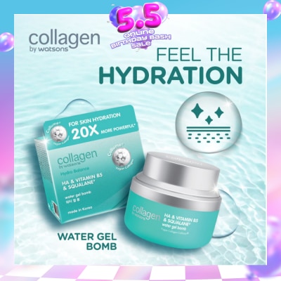 COLLAGEN BY WATSONS - Hydro Balance HA & Vitamin B5 & Squalane Water Gel Bomb 50ml