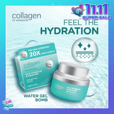 COLLAGEN BY WATSONS Hydro Balance HA & Vitamin B5 & Squalane Water Gel Bomb 50ml
