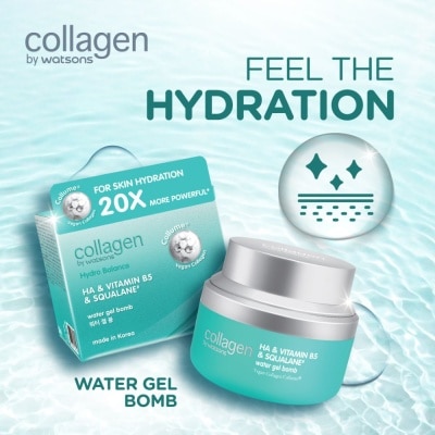 COLLAGEN BY WATSONS Hydro Balance HA & Vitamin B5 & Squalane Water Gel Bomb 50ml