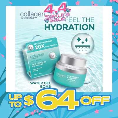 COLLAGEN BY WATSONS - Hydro Balance HA & Vitamin B5 & Squalane Water Gel Bomb 50ml