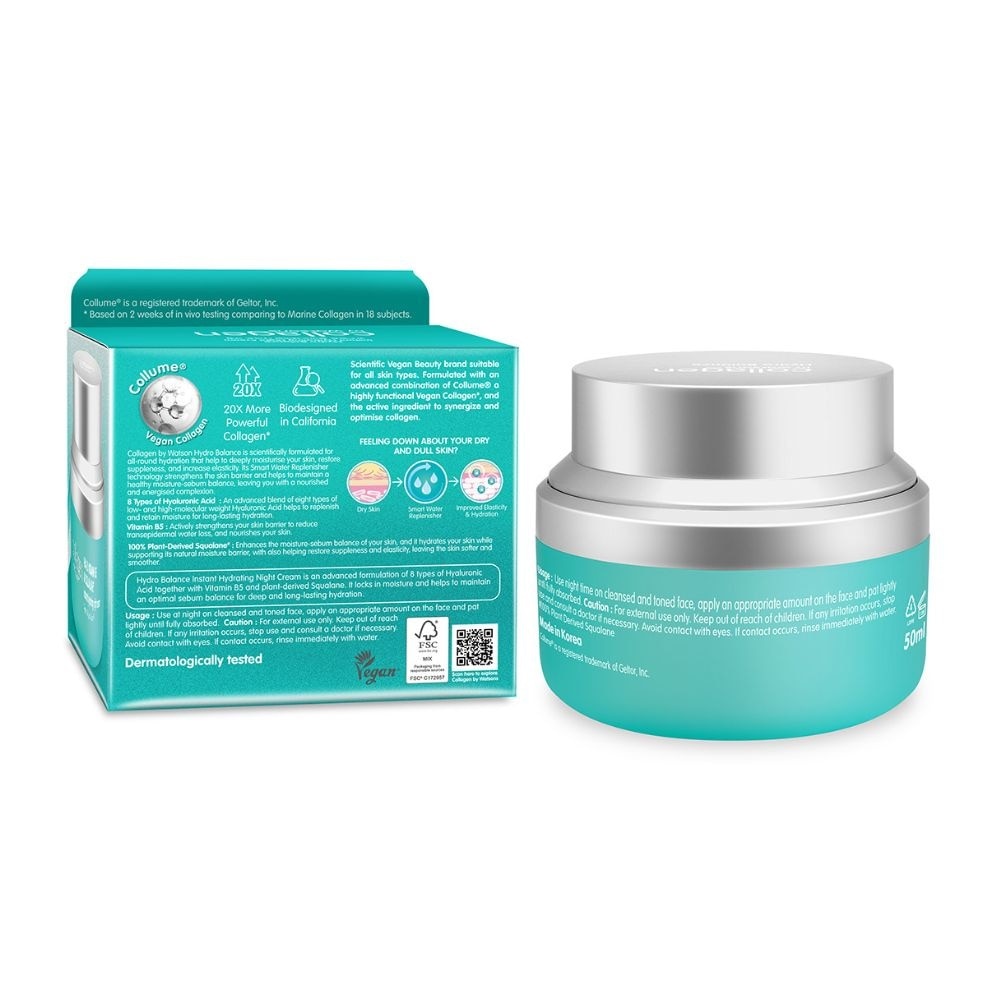 Hydro Balance HA & Vitamin B5 & Squalane Instant Hydrating Night Cream 50ml