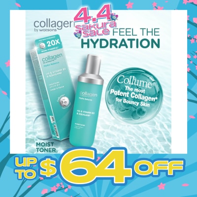 COLLAGEN BY WATSONS - Hydro Balance HA & Vitamin B5 & Squalane Moist Toner 130ml