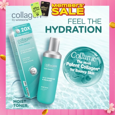 COLLAGEN BY WATSONS Hydro Balance HA & Vitamin B5 & Squalane Moist Toner 130ml
