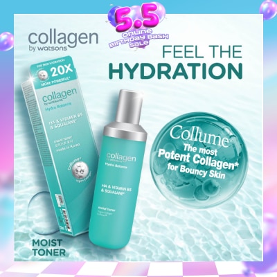 COLLAGEN BY WATSONS - Hydro Balance HA & Vitamin B5 & Squalane Moist Toner 130ml